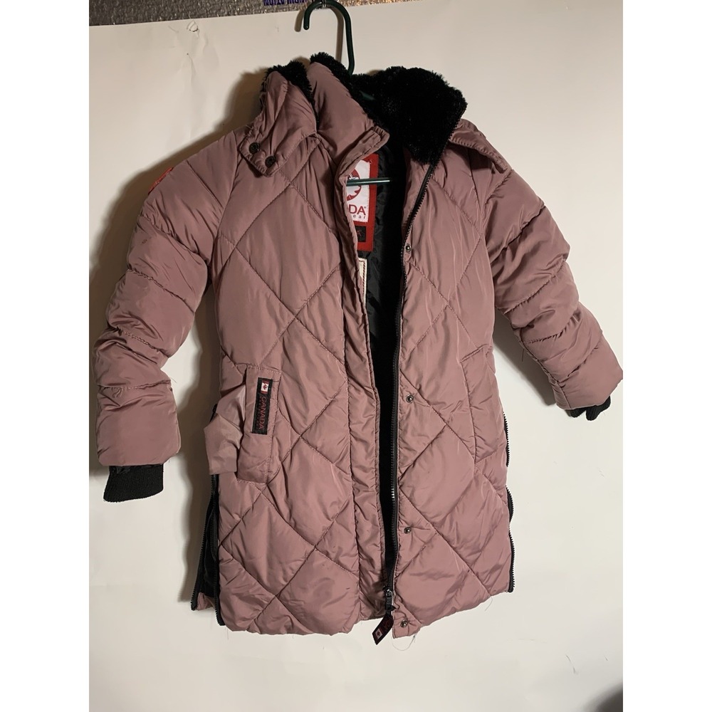 Canada Weather Gear Girls Full-Zip Button-Up Puffer Jacket Size 6 - Picture 6 of 14